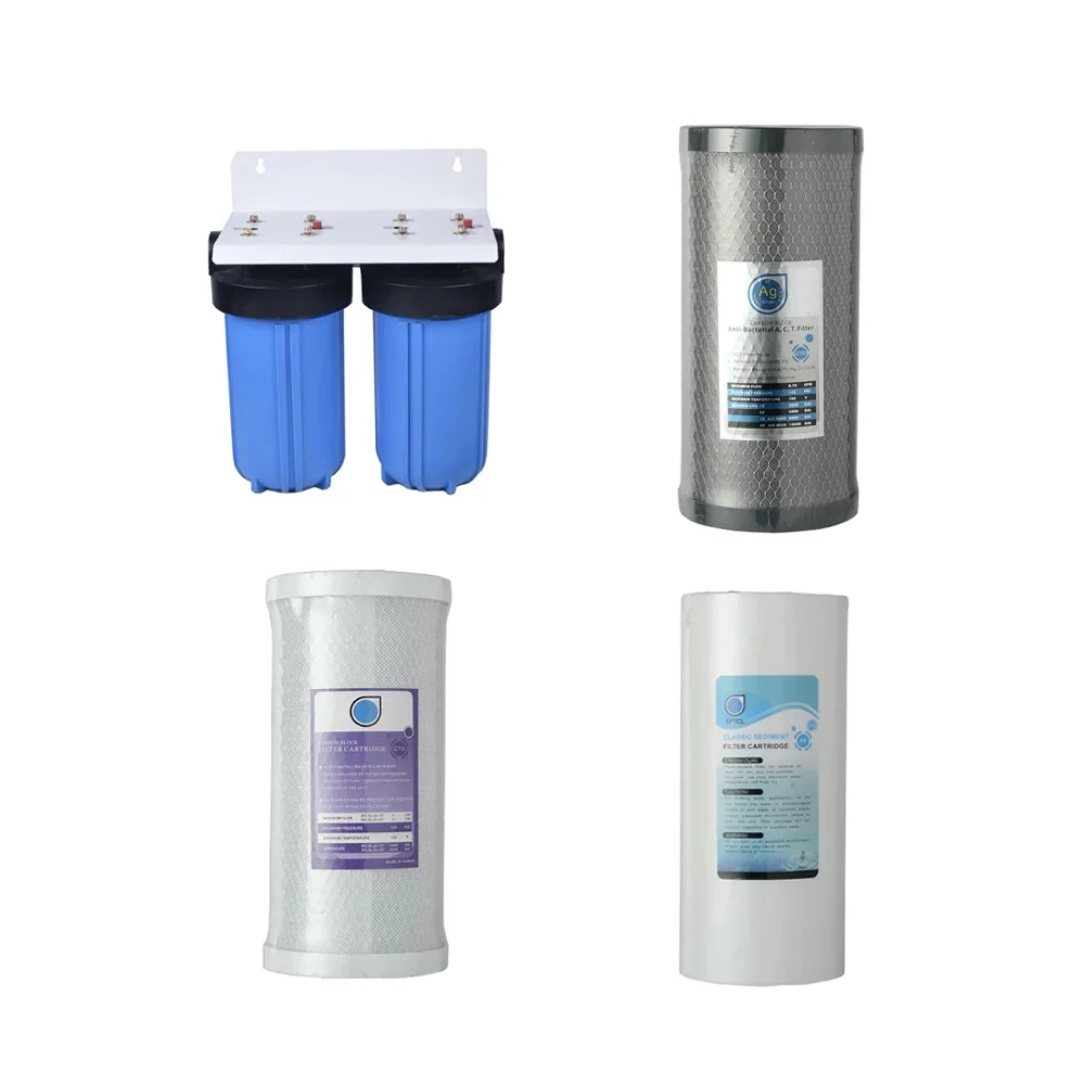 Hot selling product 2024 2 stage big blue water filter for Rinsing hair during a shower