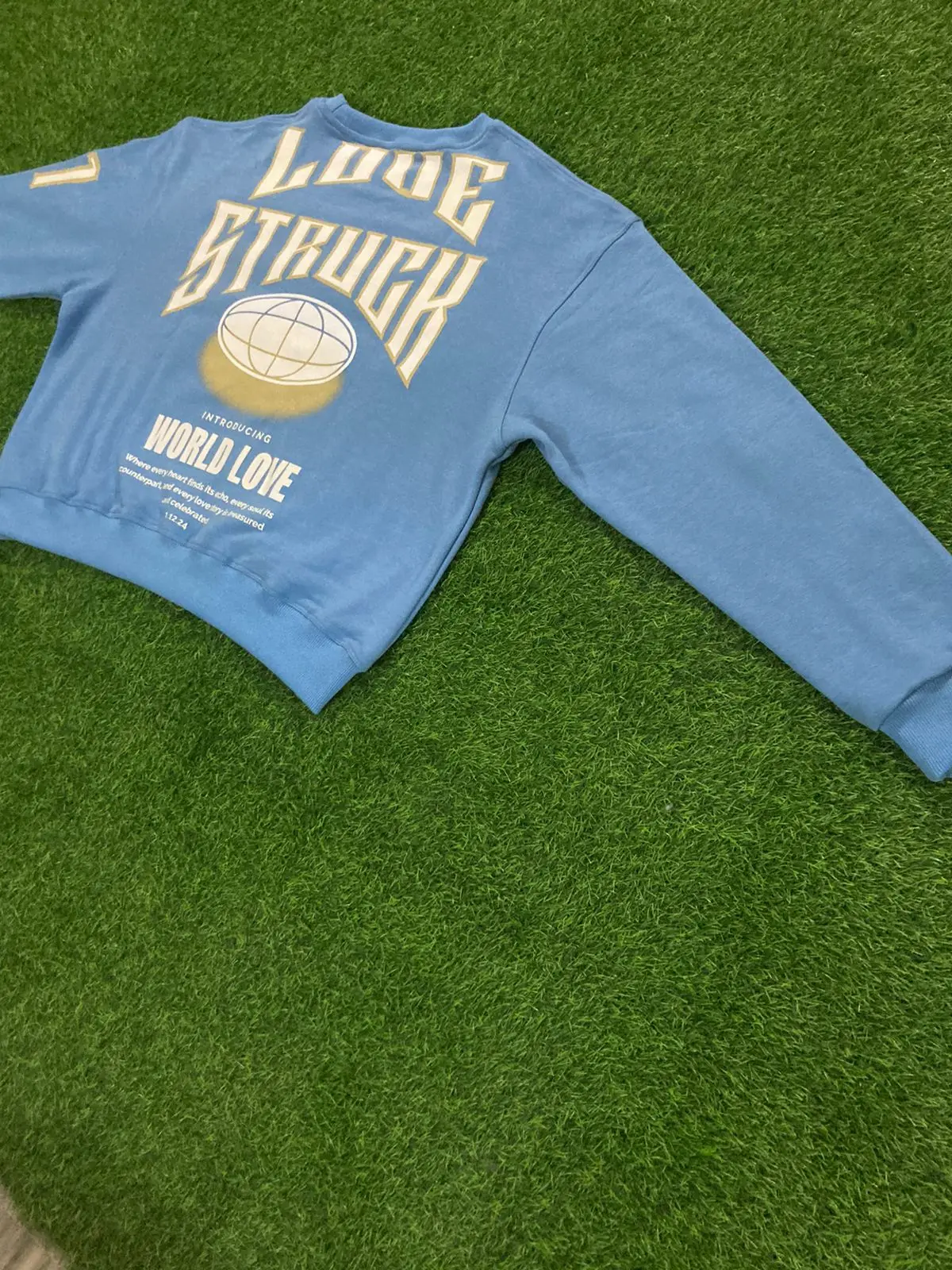 2024 New Style Crew neck Custom Printing  Oversize Crop Top Men Sweatshirt / Wholesale  New Winter Collection Unisex Sweatshirt