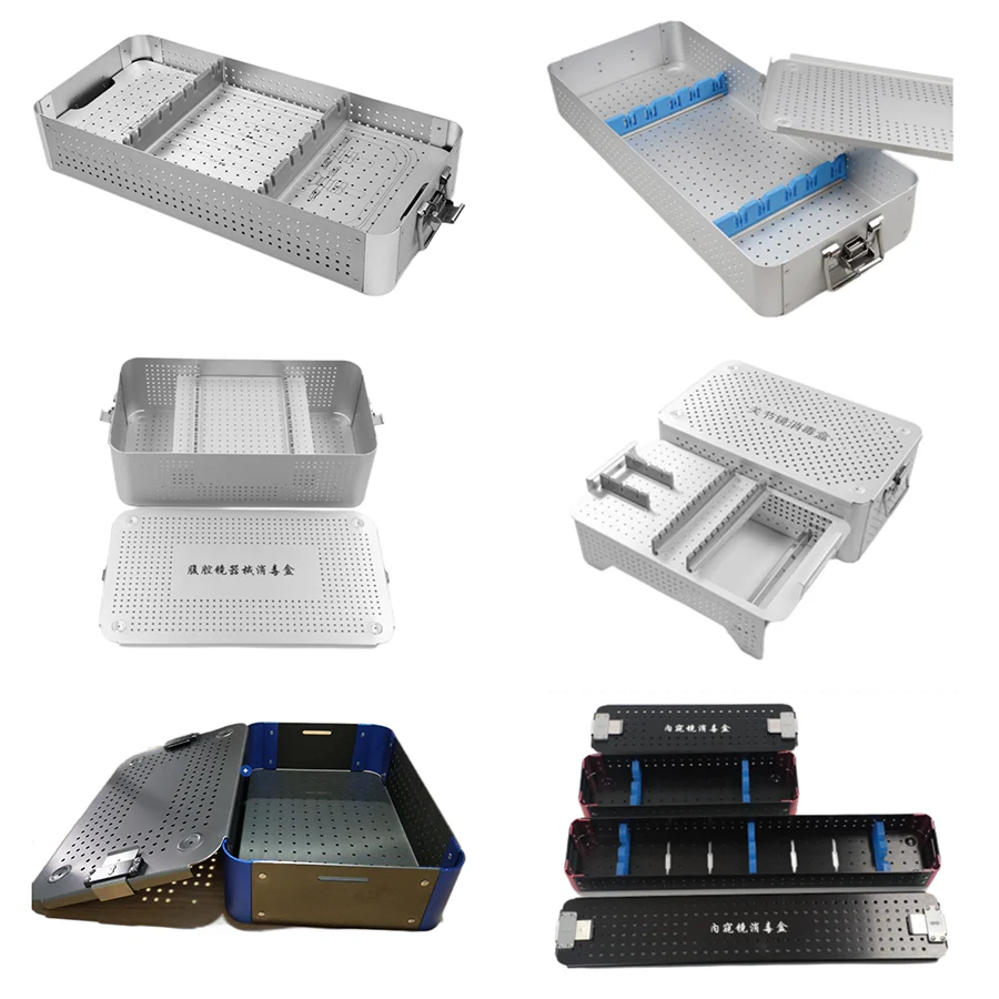 Laparoscopic Sterilization Container Tray Box Instrument Kits Aesculap Sterilization Container