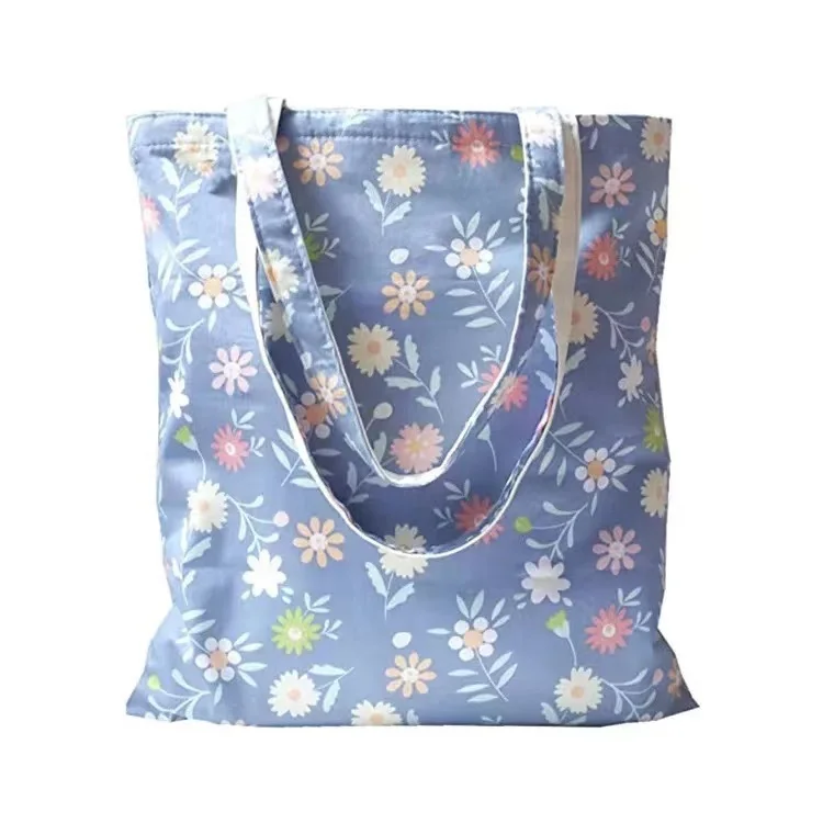 Ready To Move Wholesale Custom Large Canvas Tote Bag Cross Body Cotton Bag Women canvas bag with zipper