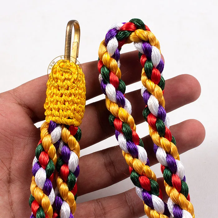 Quick-Release Whistle Lanyard Maroon Cotton Cord Nylon Wool Fuerzas Armadas School Uniforms Ceremonial Dress Uniforms Wholesale