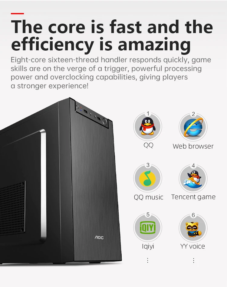 JIESHUO 100% Новый настольный компьютер оптовая продажа с завода компьютеры rtx 3090 Intel CPU i7 настольные игровой пк