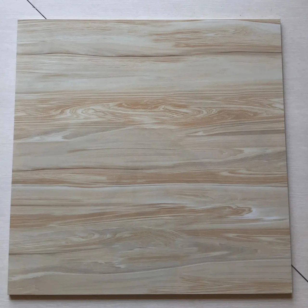 JBN Modern Hot Selling Design 600x600x9 Glazed Marble Look Porcelain Tiles Simple Pattern Glossy Finish  For Floor or Wall Tiles