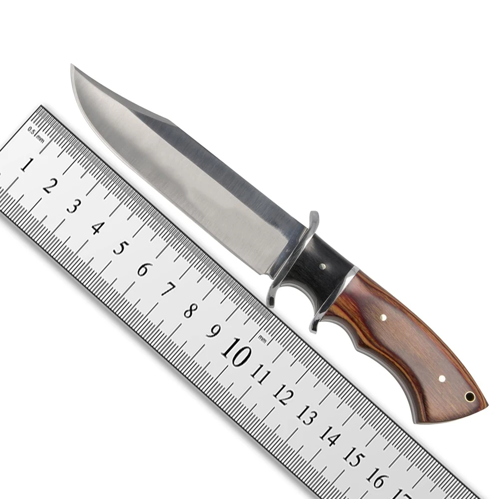 9 Inches Overall Length Survival Hunting Outdoor Skinner Knife Durable handmade stainless steel hunting knife with wooden handle