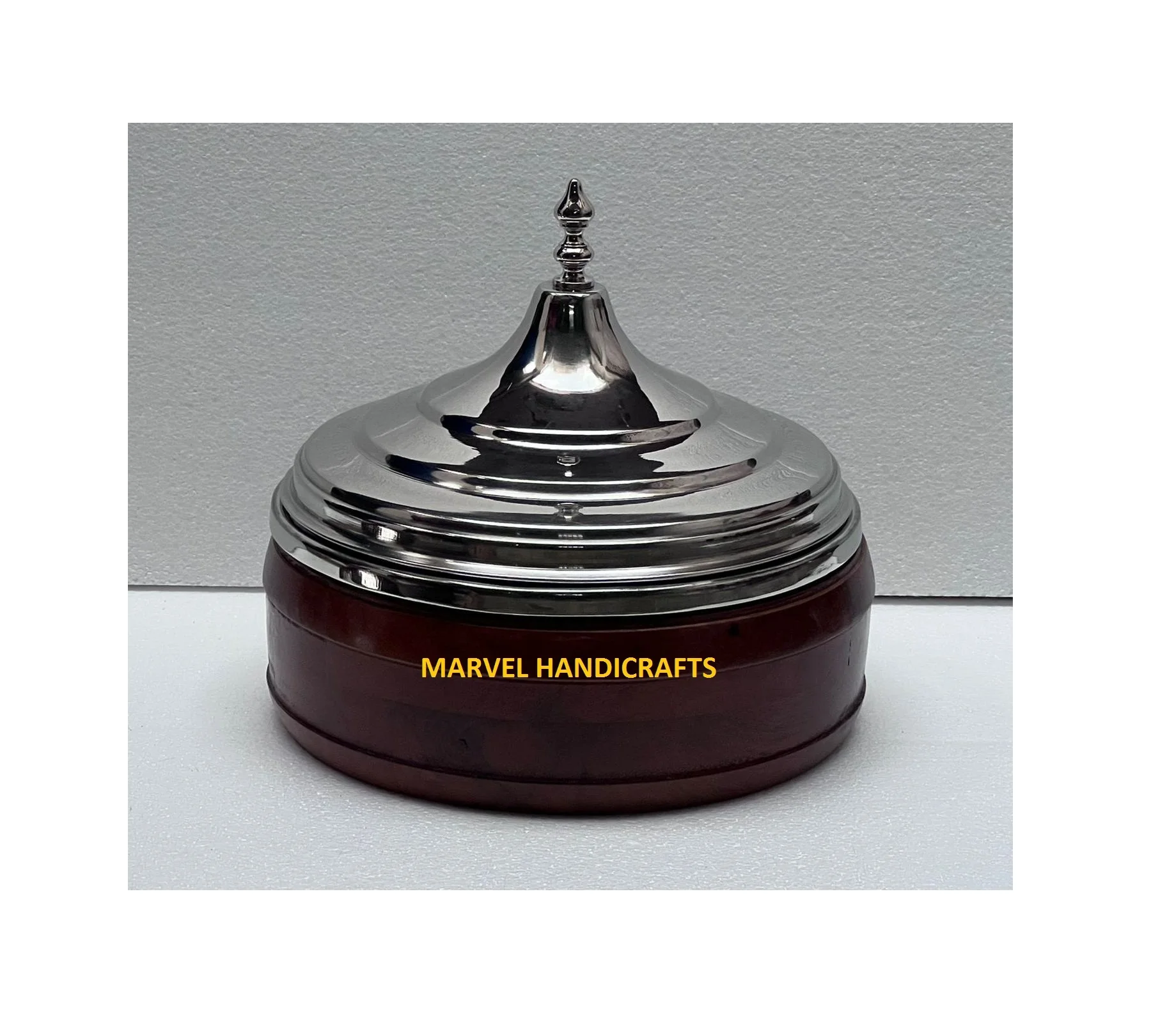 Colored wood dinnerware Serving casseroles stainless steel Food Warmer hotpot handicraft Serving Bowl cookware sets Gulf