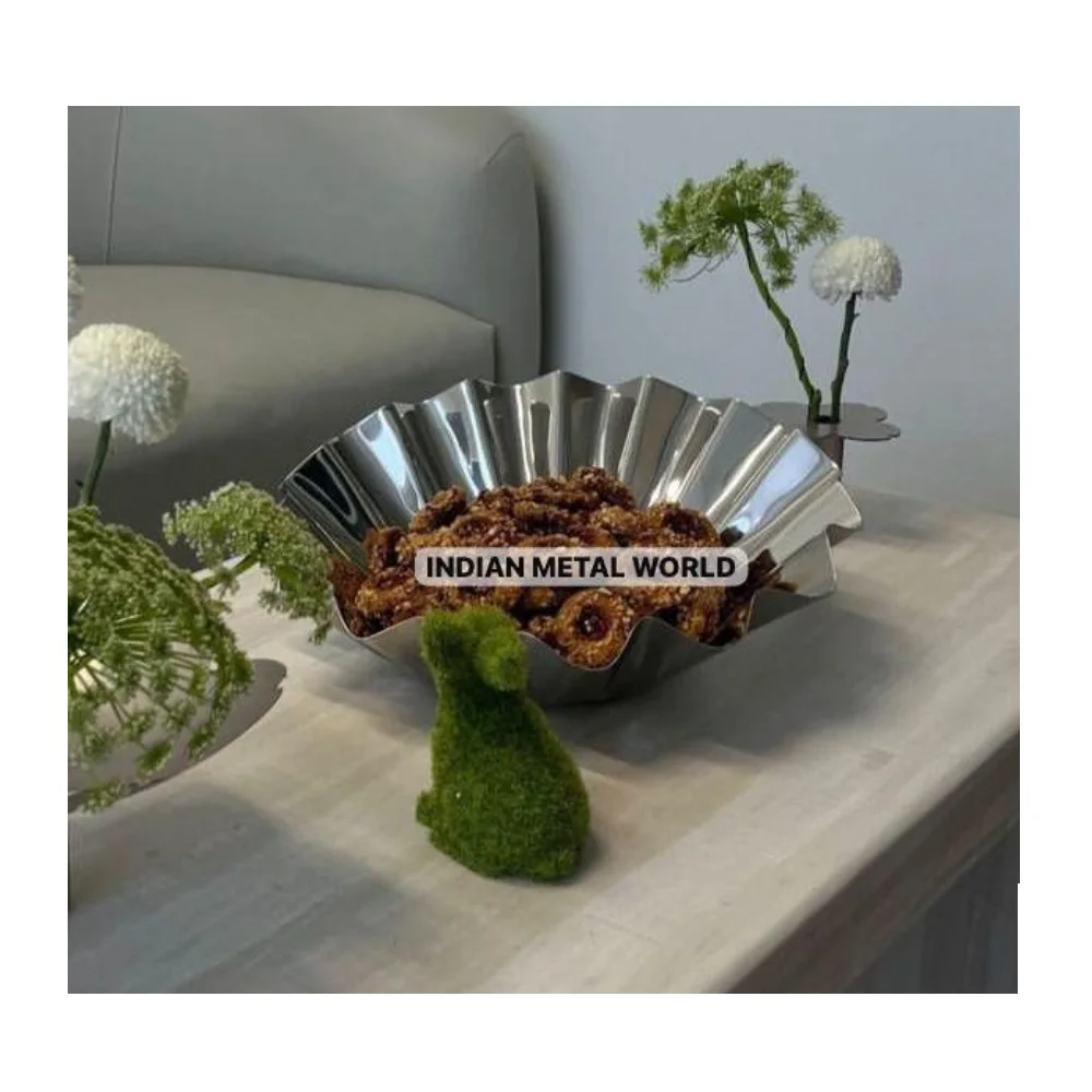 Admirable Design Chocolate Bowl Dessert Holder Sweets Serving Platters Made Of Stainless Steel Bowl For Anniversary Parties Use