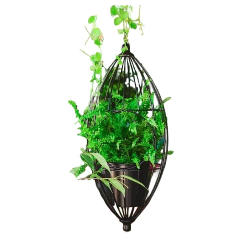 New Arrival Metal Hanging Round Planter With Handle Pot Algae Copper usage for Living Room Garden Decorations Home & Restaurants