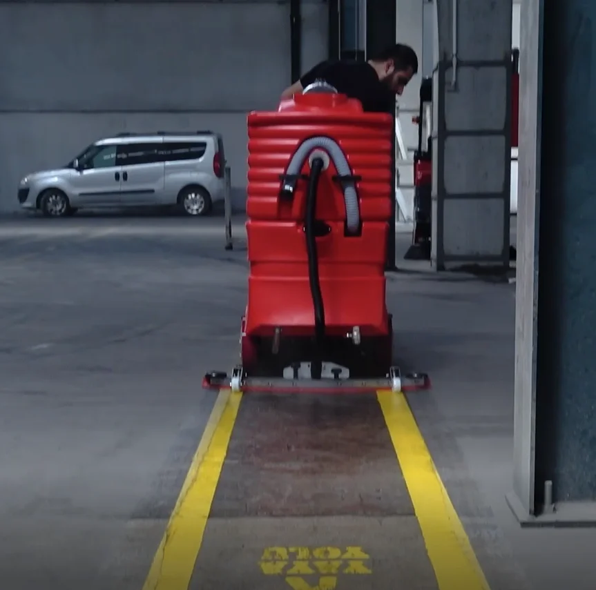 Best Quality Ride-On Floor Sweeper from Turkey Electric Scrubber Machine for Big Areas with Core Plastic Brush Component