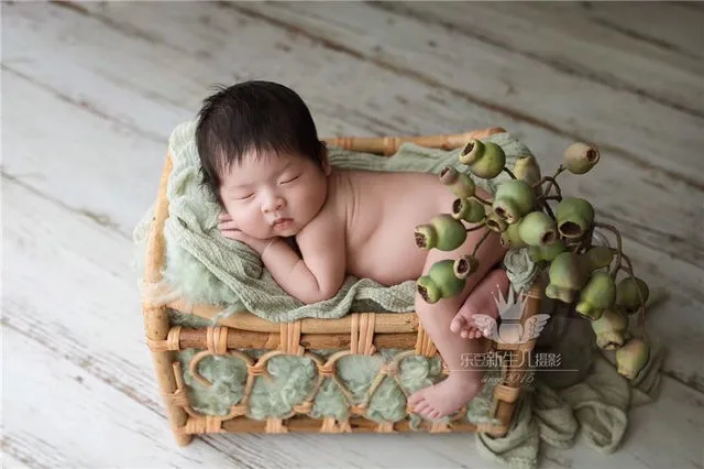 Wholesale Natural Rattan Basket Crib/ Doll Bed for Newborn Photo Props Kid Rooms From Hanoi Manufacturer