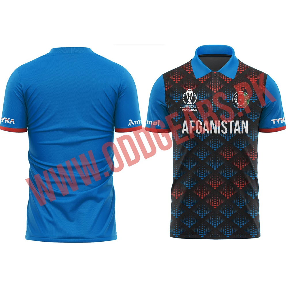 2023 Custom player name and number Afganistaan national cricket team jersey