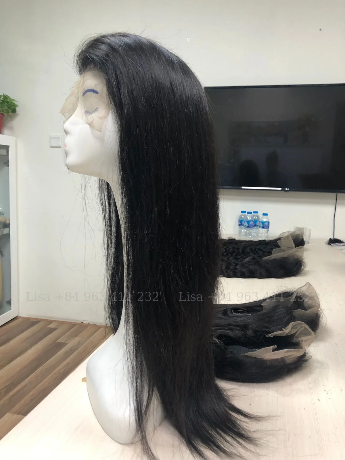 Natural Straight Vietnam Hair Bundles 20 inches Super Double Drawn  from BIGG Manufacturer Human hair weave to do Wig