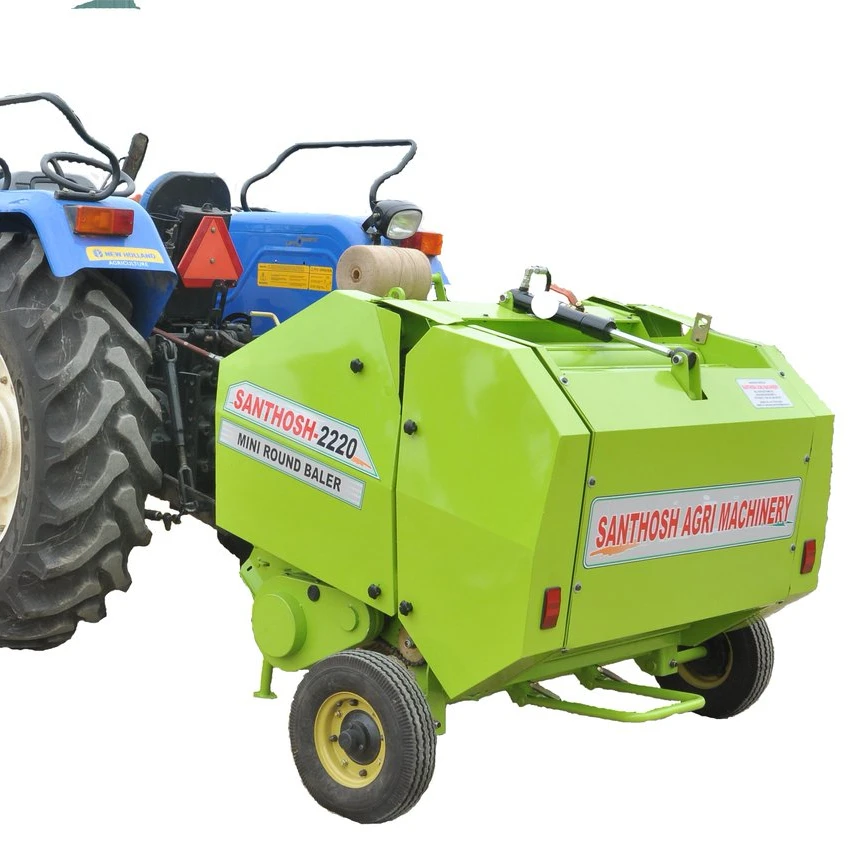 Mini Round Bale Forage Silage Compress Corn Maize Baler Hay Wrapping Machine