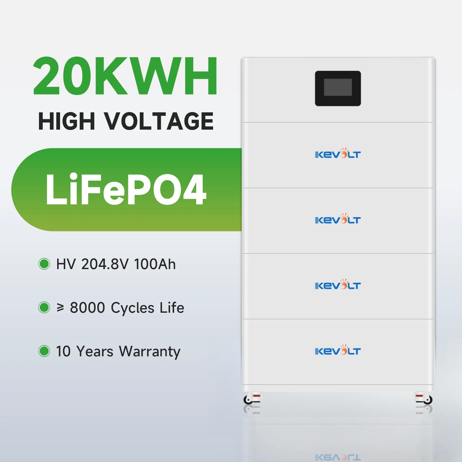 Аккумулятор Kevolt с 8000 циклами 800 А · ч Lifepo4 аккумуляторы 40 кВтч 60 80 литиевые для дома
