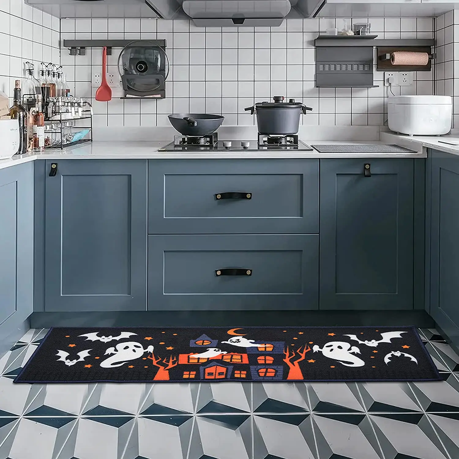 Support Dropshipping Original Design Indoor Floor Mat Set Non Slip Halloween Rug Kitchen Mats