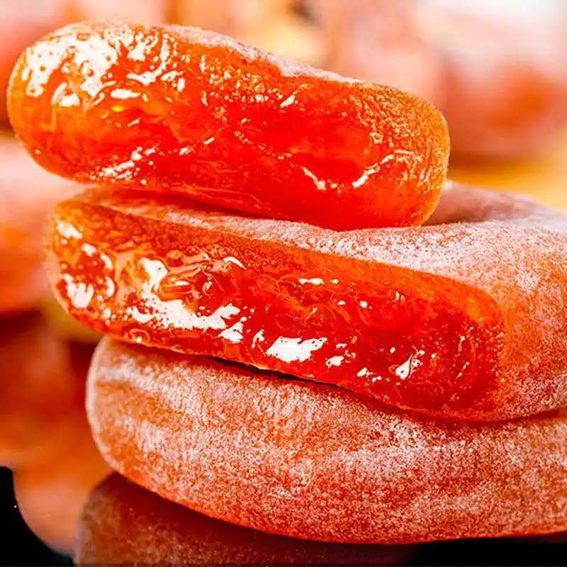 Custom Packaging Wholesale Processed Dried Fruits 1 Year Shelf Life Whole Dried Persimmon With Good Quality