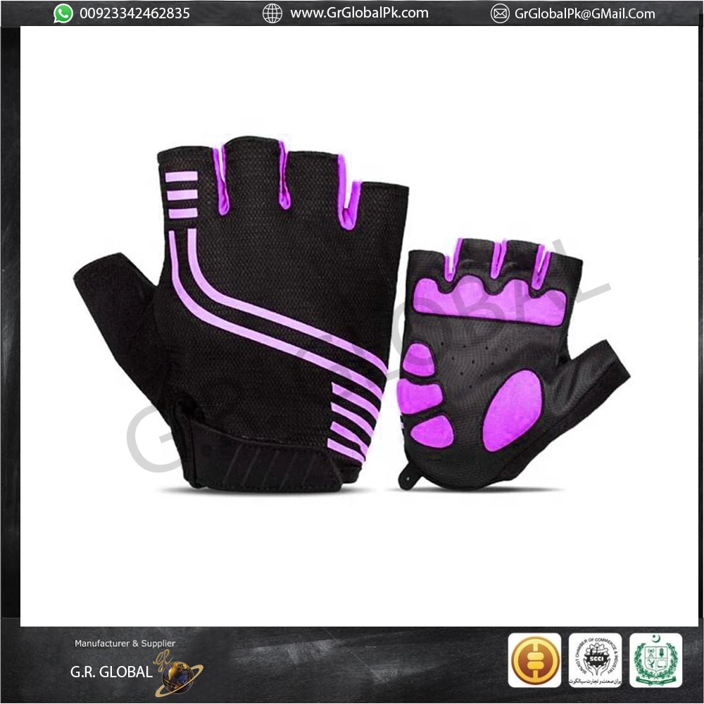 Customizable Design Wholesale Price Fingerless Fitness Training Workout Sports Gym Gloves Breathable Gymnastic Gloves