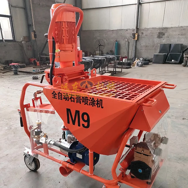 High Quality Gypsum Dry Powder Screw Plaster/gypsum Mixing Spraying Machine With High Pressure For Exterior And Interior Wall