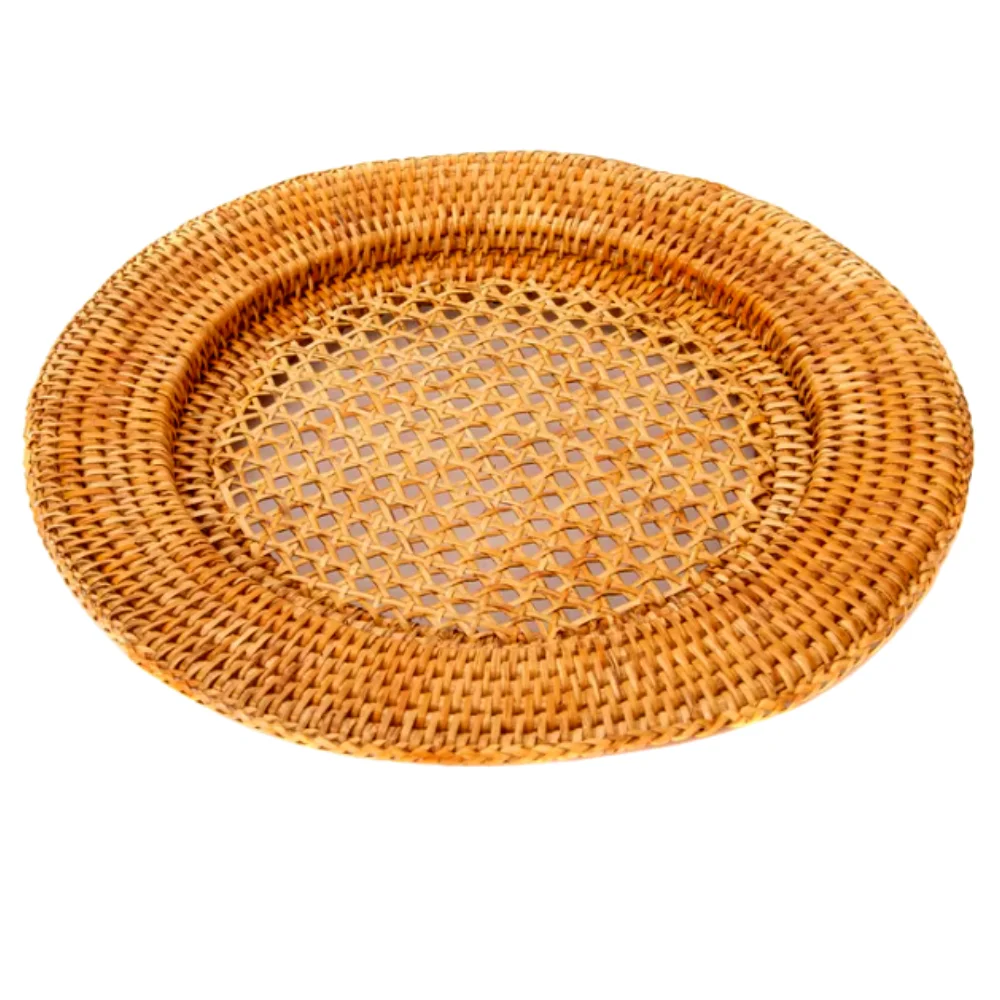 CHEAP PRICE Wholesale Natural Seagrass Rattan Placemats Round Woven Placemats For Dining Tables Made In Vietnam