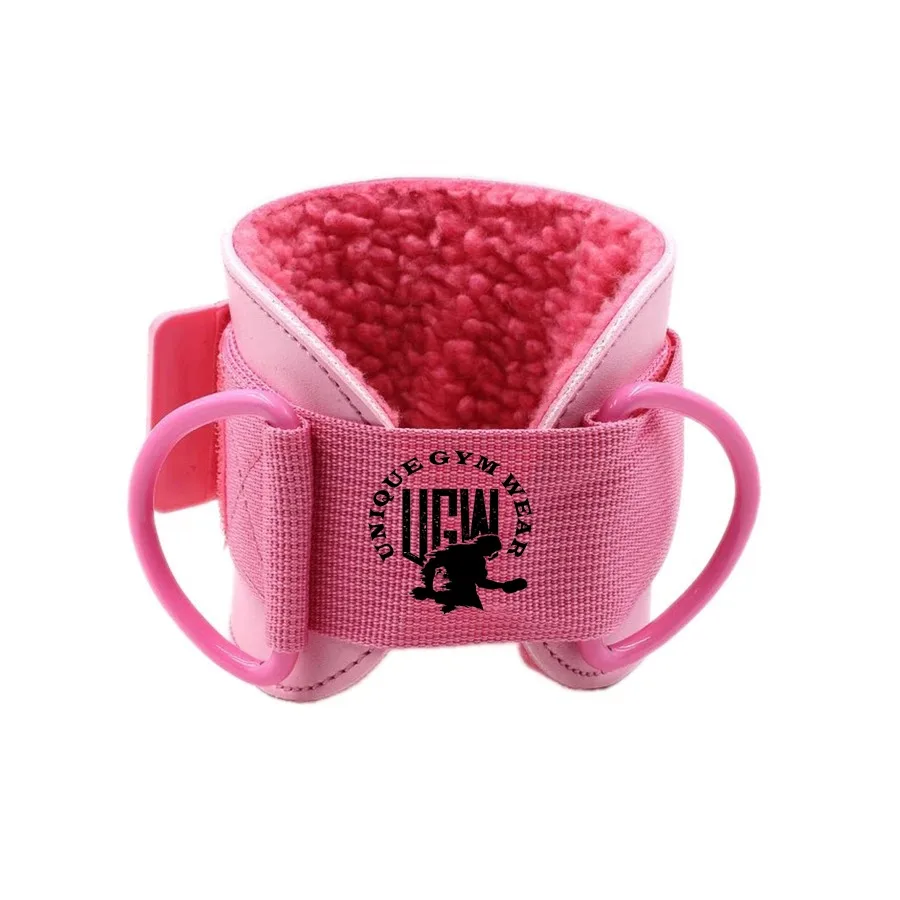 Neoprene OEM Service Sports Ankle Strap Double D-ring Gym Leg Pulley Strap Lifting Fitness Workout ankle supports straps