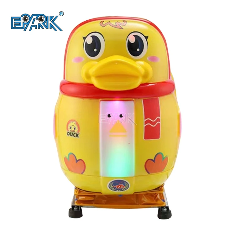 Amusement Park Coin Operated Little Yellow Duck Ride On Swing Car Game Machine For Sale
