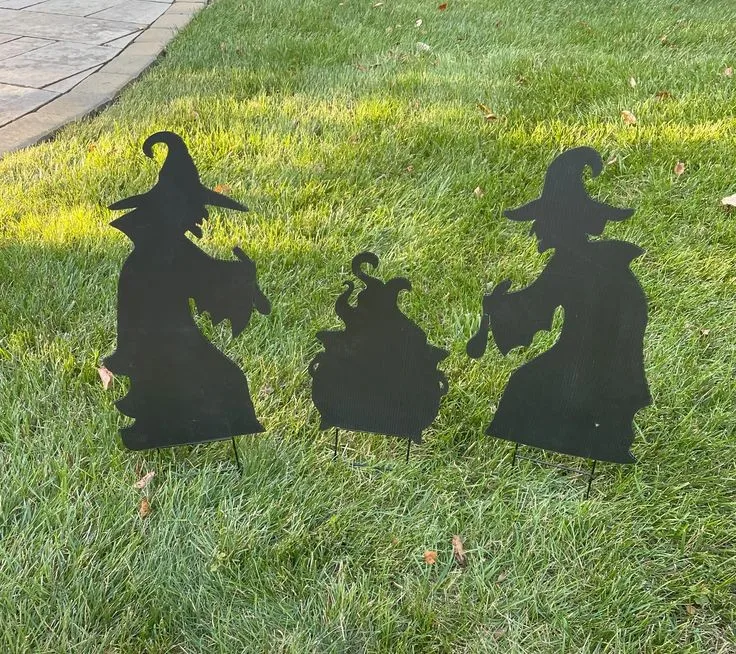Custom Outdoor Garden Yard Lawn Signs With Stakes Hanging Halloween Ghost Decorations