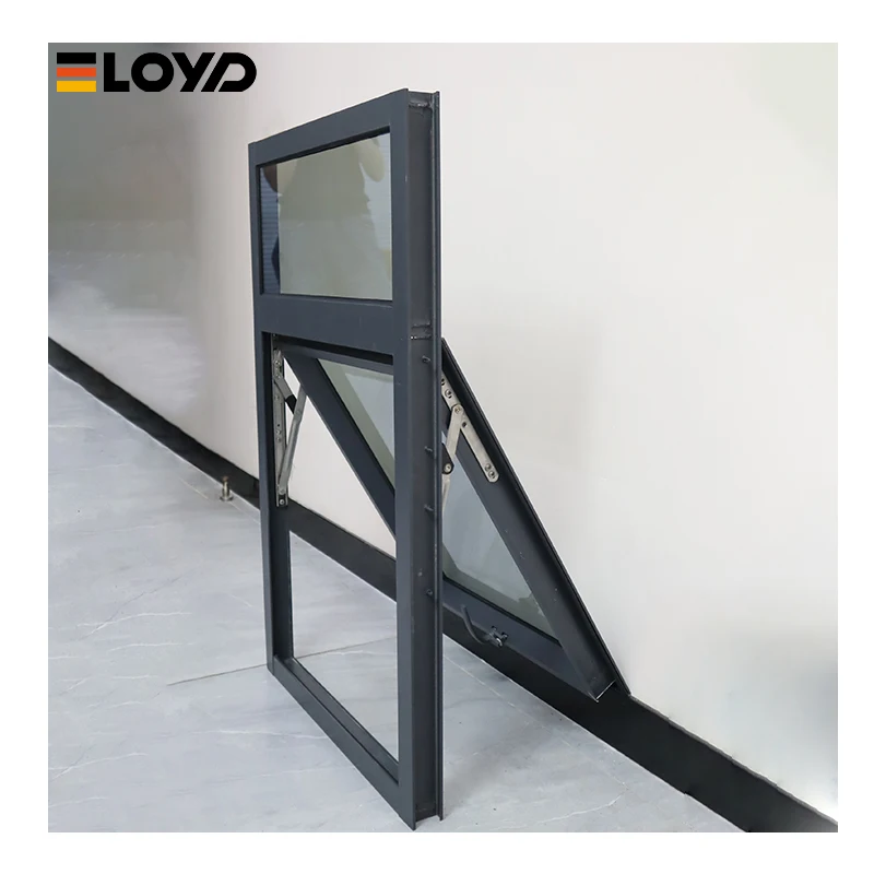 Modern Aluminum Awning windows European design windows double glazing swing window