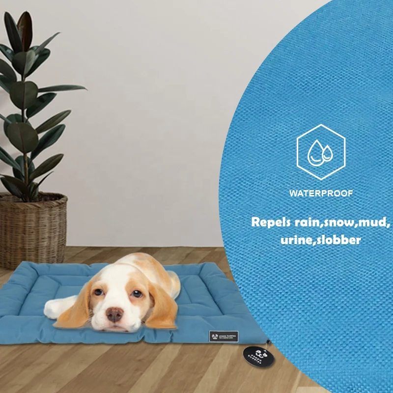 LS Peppy Buddies Scratch Resistant Durable Oxford Pet Mat Waterproof Dog Beds Waterproof Dog Crate Mat