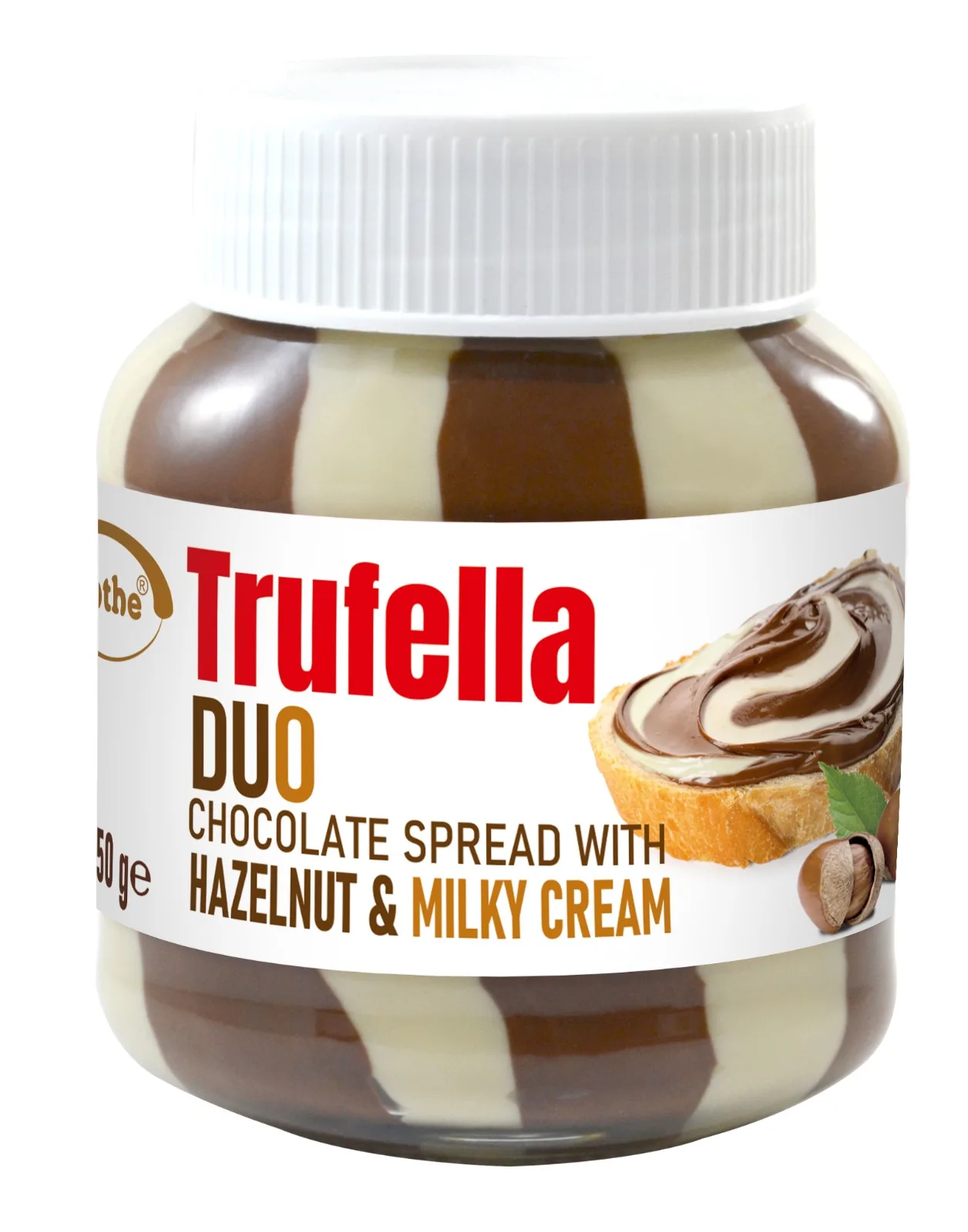 Шоколадная паста Rothe Trufella с Лесным Орехом и молочным кремом 350 г x 12 ореховая паста с какао Молочный Крем Шоколад завтрак