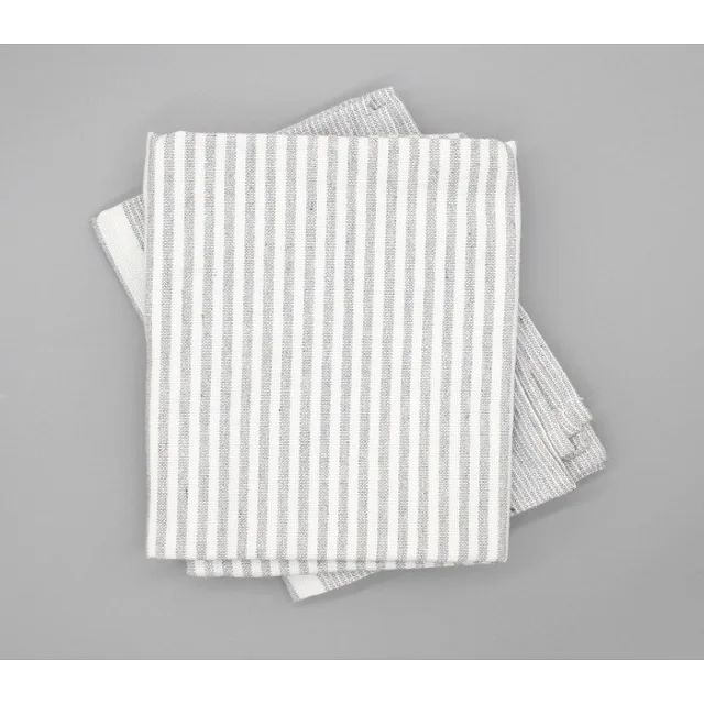 Recycled 100% cotton yarn dyed check table cloth kitchen towels napkin Flower Design Clean Towel Photo Printing Table Kitchen