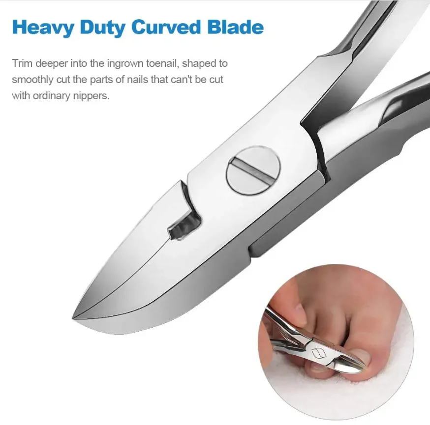 Professional manufacturer stainless steel Nail cutter Customized Heavy Duty Metal Steel Lap Joint Wire Spring Toe Nail Nipper