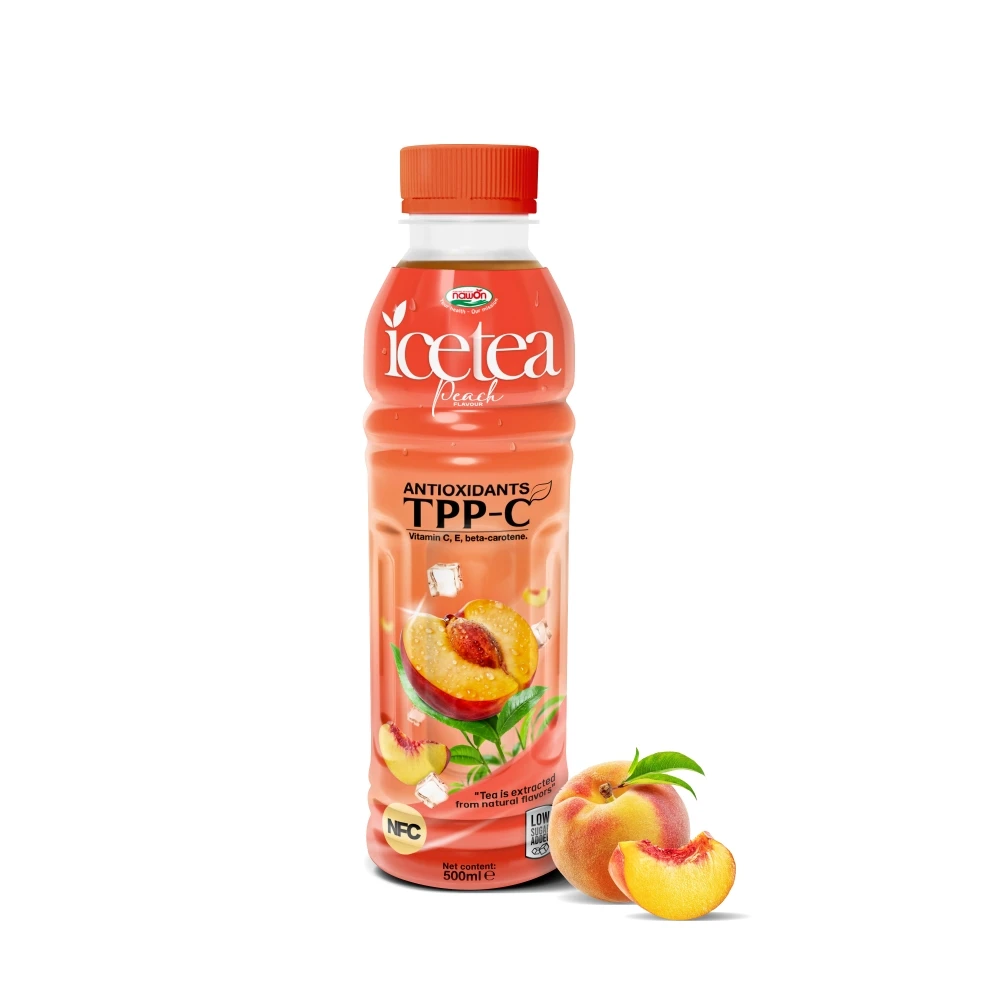 Nawon Iced Black Tea Drinks Lemon 500ml Bottle Fruit Flavors Tea Drinks Wholesale Beverage Vietnam Soft Dink Manufacturer