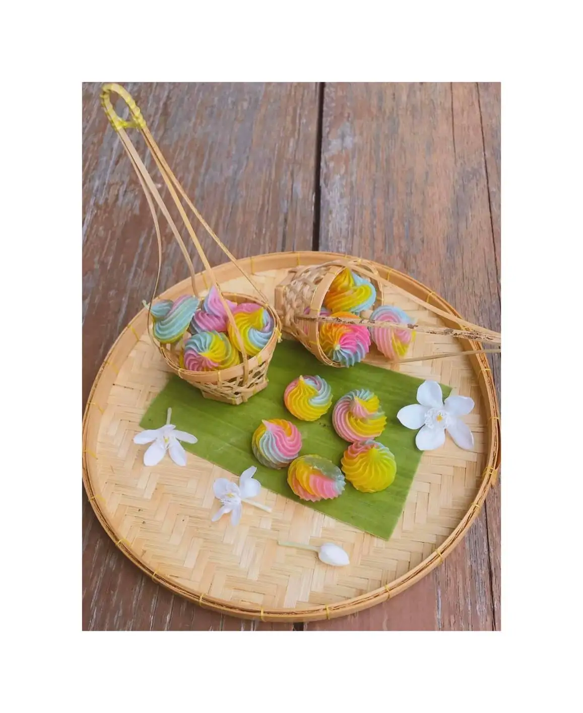 Тайская закуска, красочный жевательный сладкий десерт с ароматом, 120 г/коробка