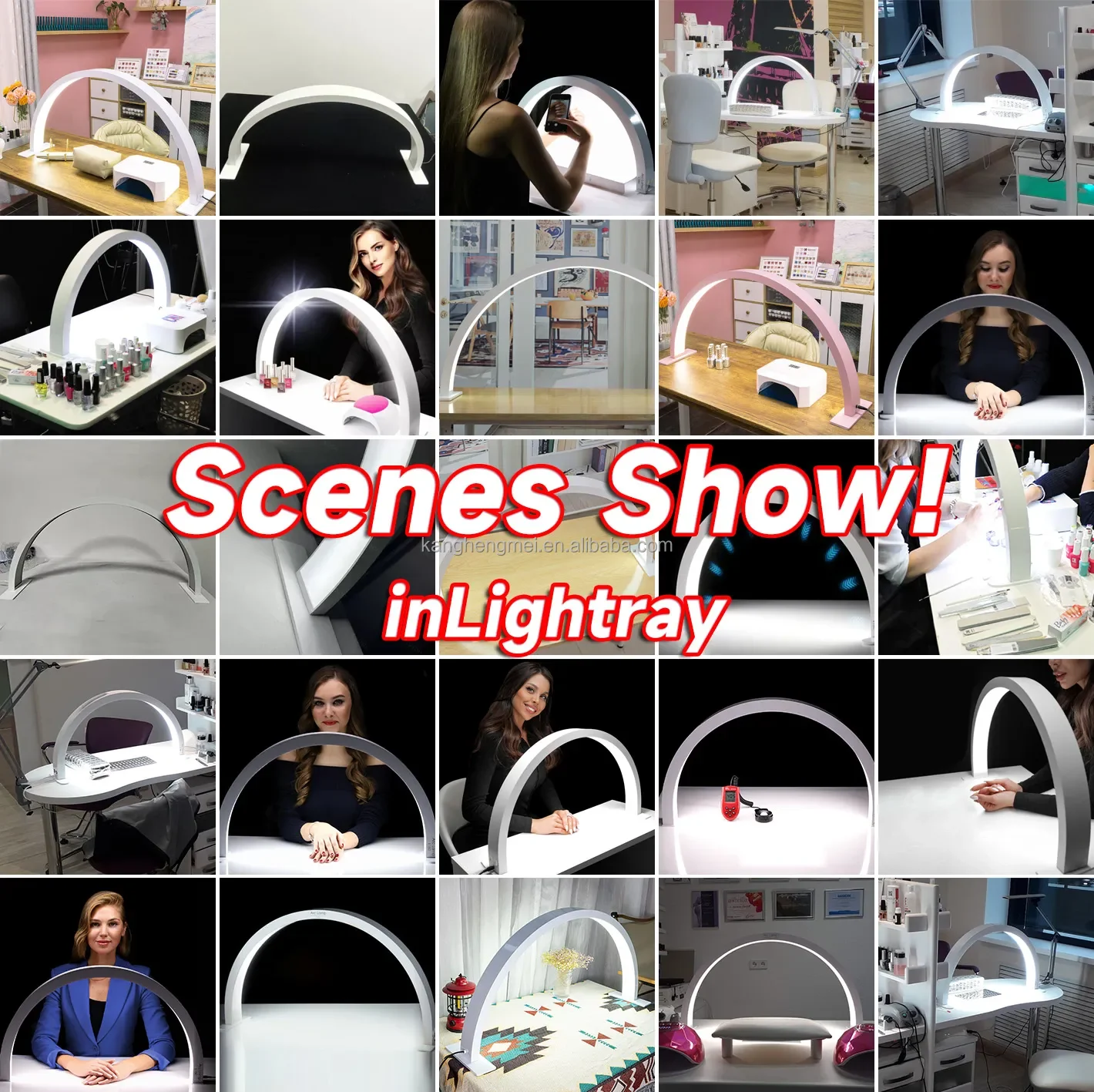 New Design Professional Moon Shape Table Nail Lamps Adjustable UV LED Nail Lamp Machine