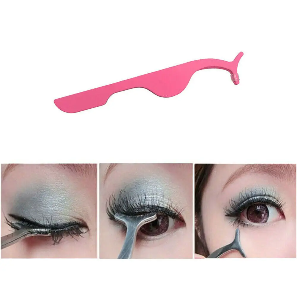 False Eyelashes Clip EyeLash Tweezers Applicator Eye Lash Aid Tools Extension Tweezers Cosmetic Tool