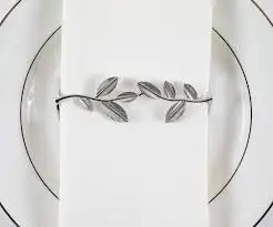 WELL High quality brass and aluminium  High-end Wedding Banquet Decorations Napkin Ring whole sale and rose round napkin ring...