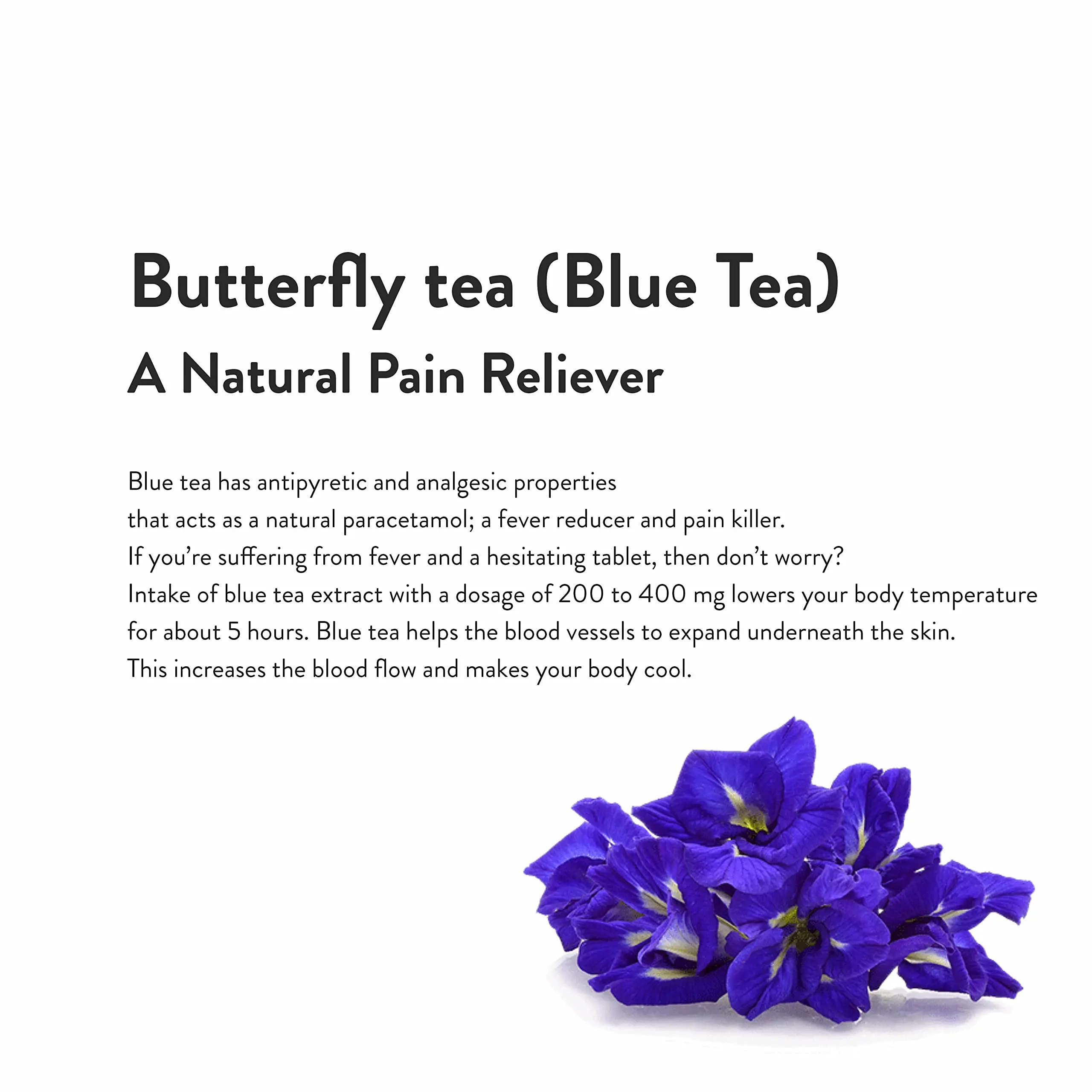Dried  Blue Butterfly Pea  Dried Edible Flowers Detox , Baking, Beauty, Cocktails,  Retreat Rich in Antioxidants