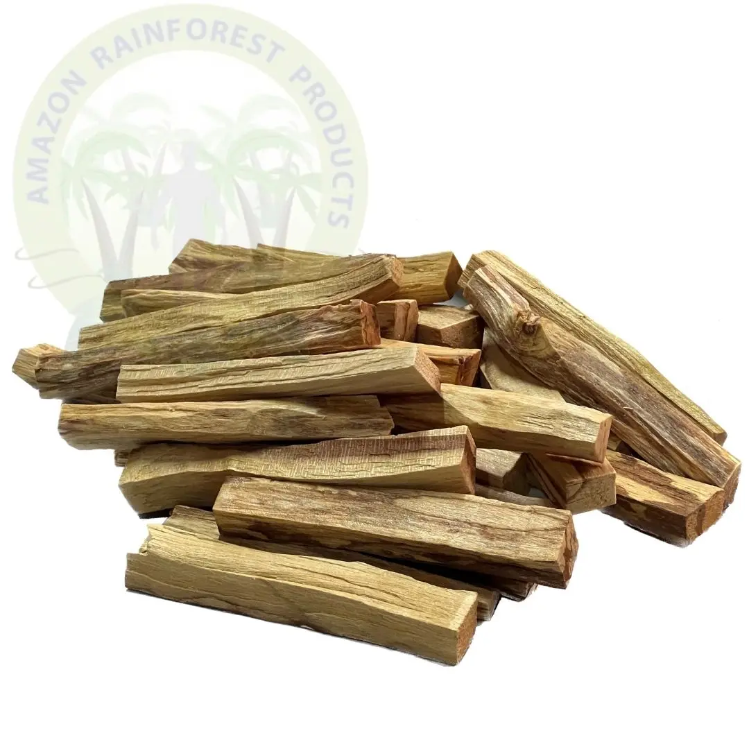 Customized 20 Units 200g Approx. Palo Santo Wood Sticks Boxes Aromatherapy Resin Wax Length 10cm Thickness 1.5-2cm Logo Label