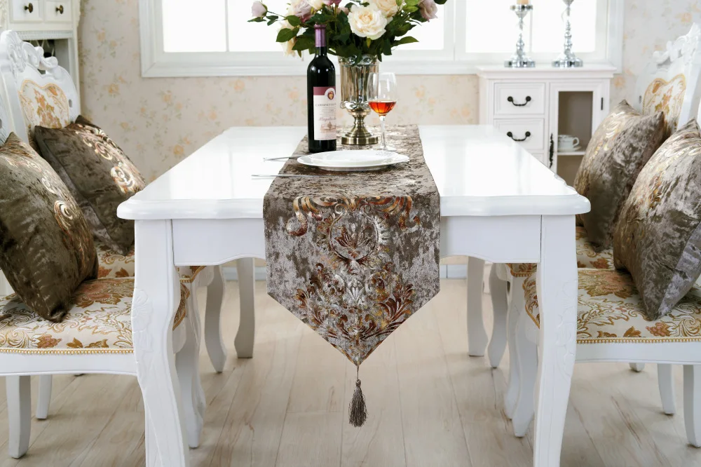 Table runners tablecloths  fancy wedding luxury table runner with place mats table runner set