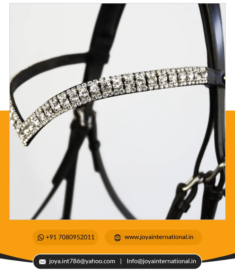English Horse Bridles for Sale  Snaffle Bridle With 2 Browbands Horse Bridles for Sale From India multifunctional