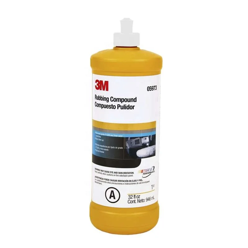 3M Rubbing Compound, 05973, 1 qt (32 fl oz/946 mL), 6 bottles per case