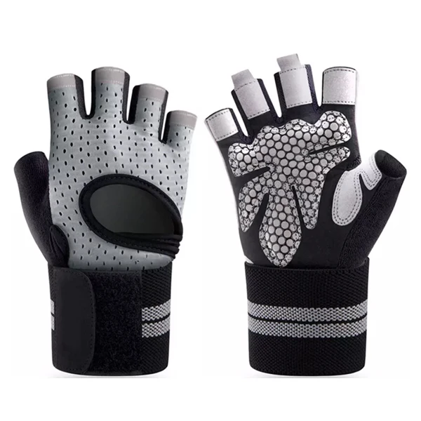 2023 Fitness gloves Sports half finger unisex gym gloves Long wrist guard Sports Half Finger gym gloves