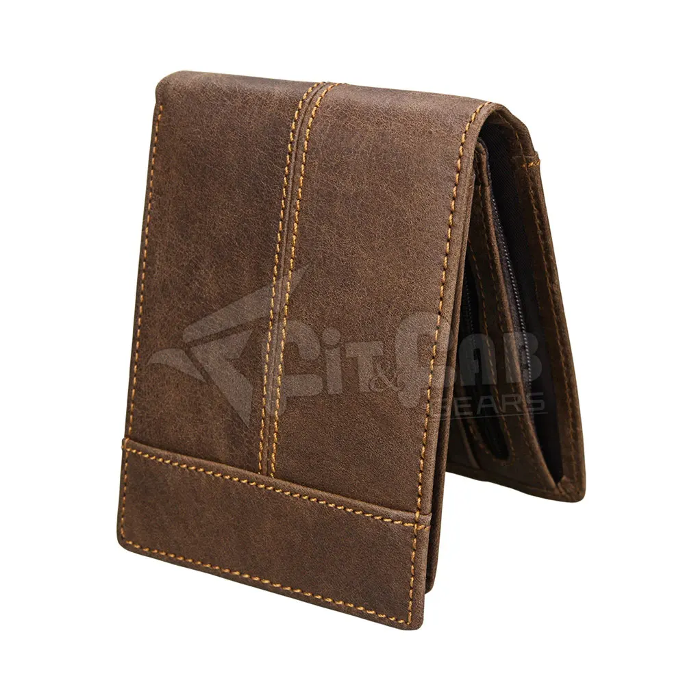 Leather Wallet Men 3 Fold High Quality Classical Men Leather Wallet