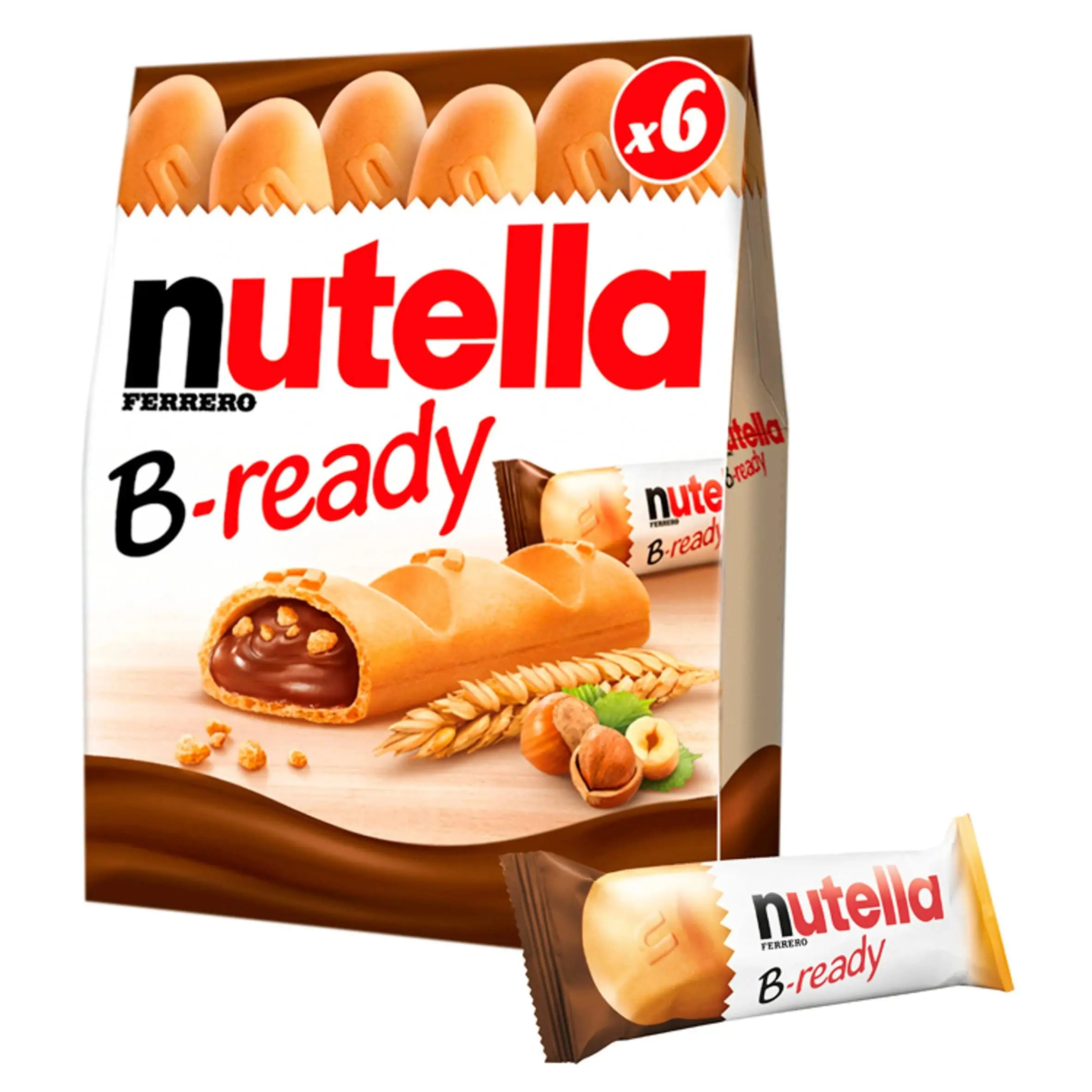 Top High Quality Nutellas B Ready waffle with hazelnut spread filling 132g Low Price