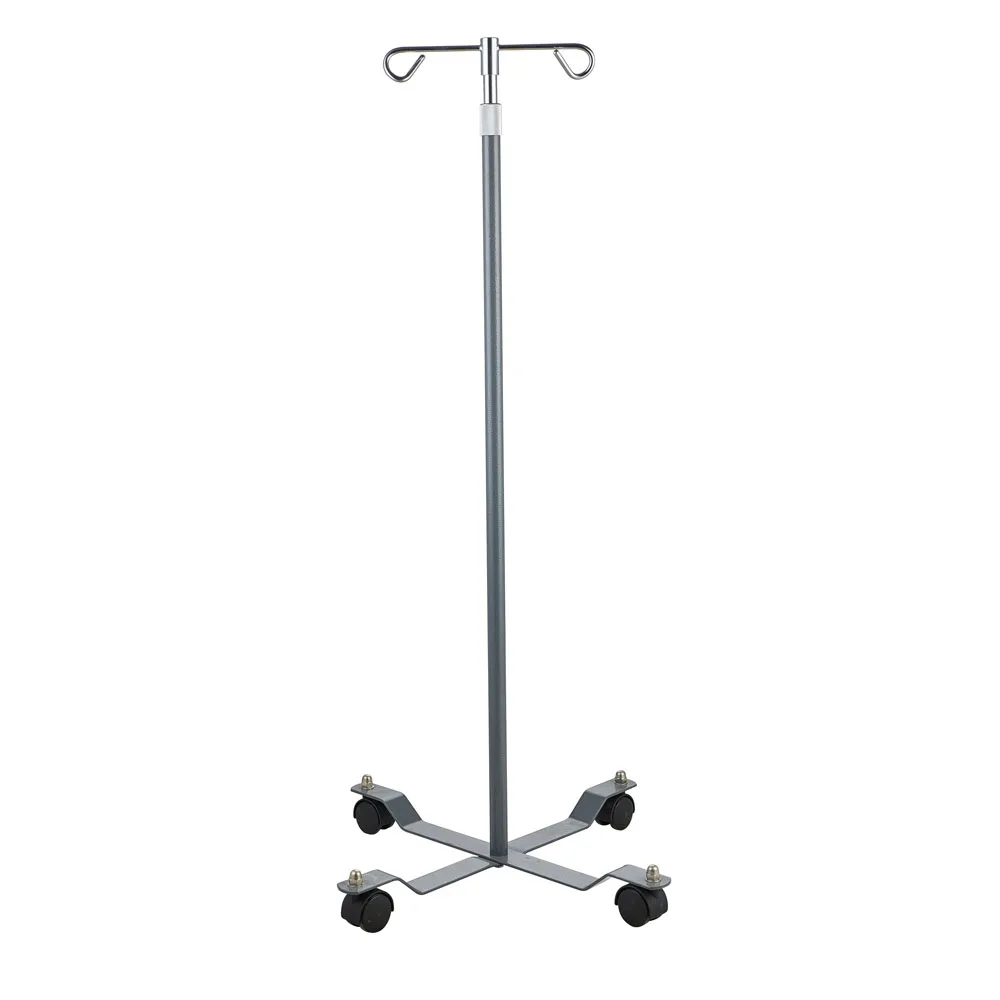 Hospital Medical Adjustable Mobile Infusion Stand IV Pole Drip Stand