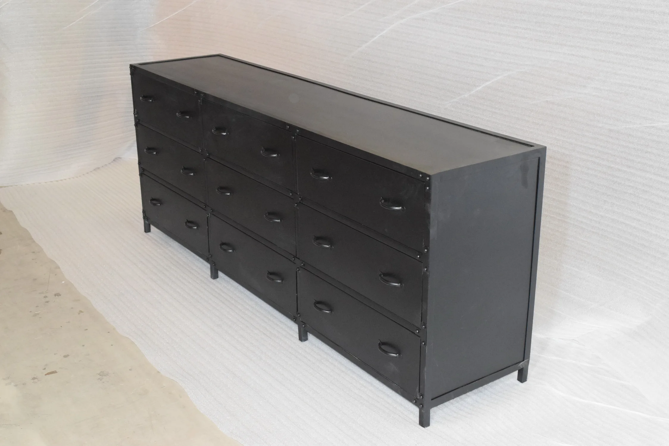 High Quality Industrial Vintage Furniture 9 Chest of Drawer File Storage Cabinet made from Metal Iron for Home and Office