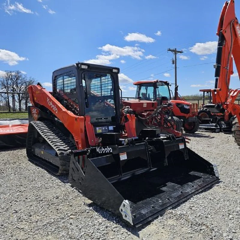 25hp Kubota Engine Diesel Mini Skid Steer Hydraulic Loader With Forestry Mulcher Fast Shipping Buy Now