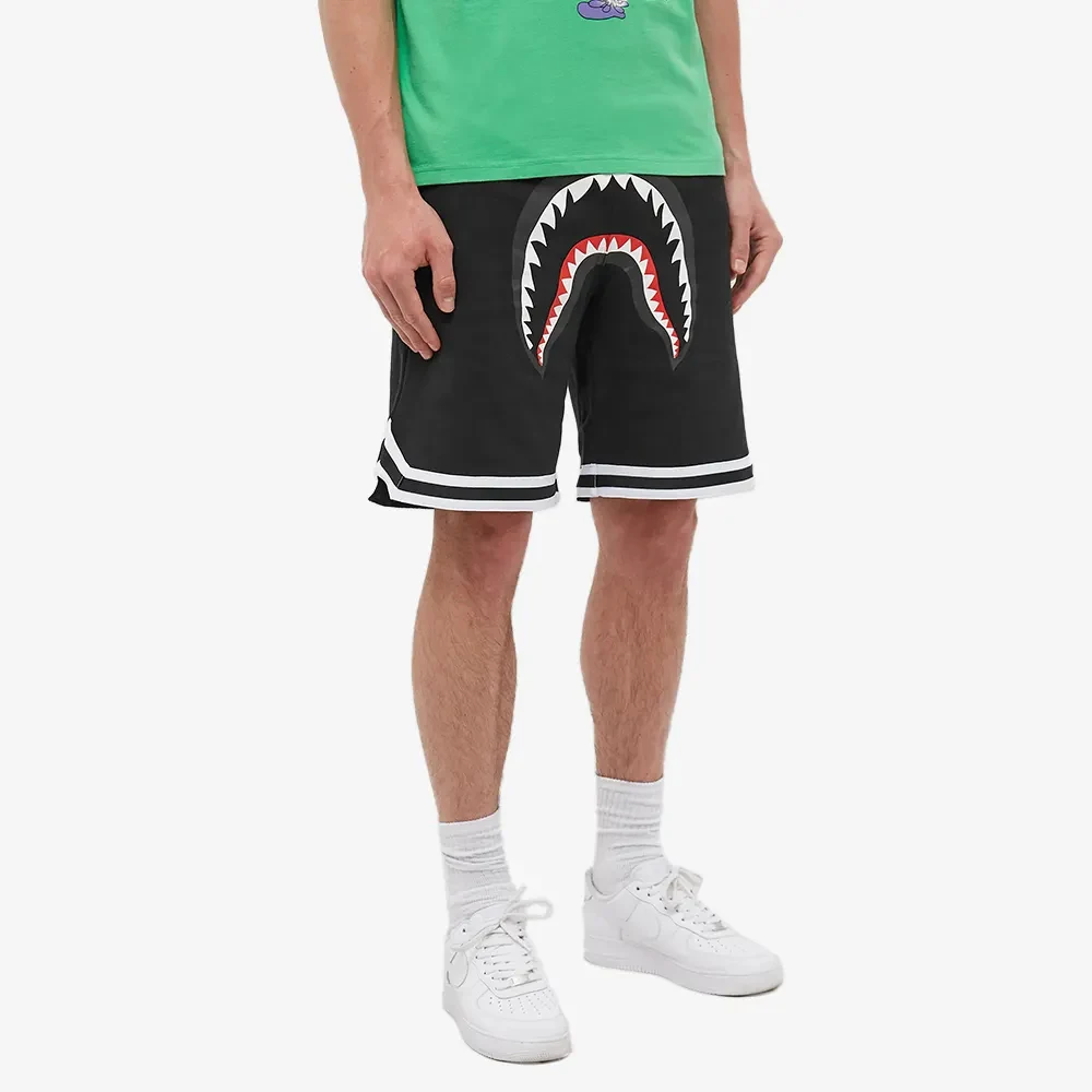BAPE SHARK BASKETBALL SWEAT SHORT CUSTOM GRAPHIC SHORTS FOR MEN SPOSRTS WEAR CLOTHING