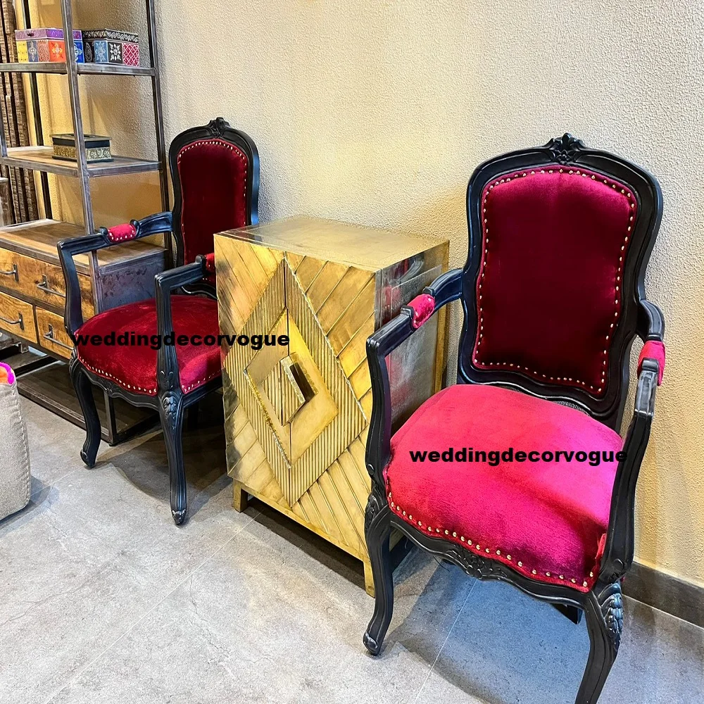 Royal Wedding High Back Throne chair Set Majestic Wedding High Back Furniture Set Classy Wedding Stage Furniture Set