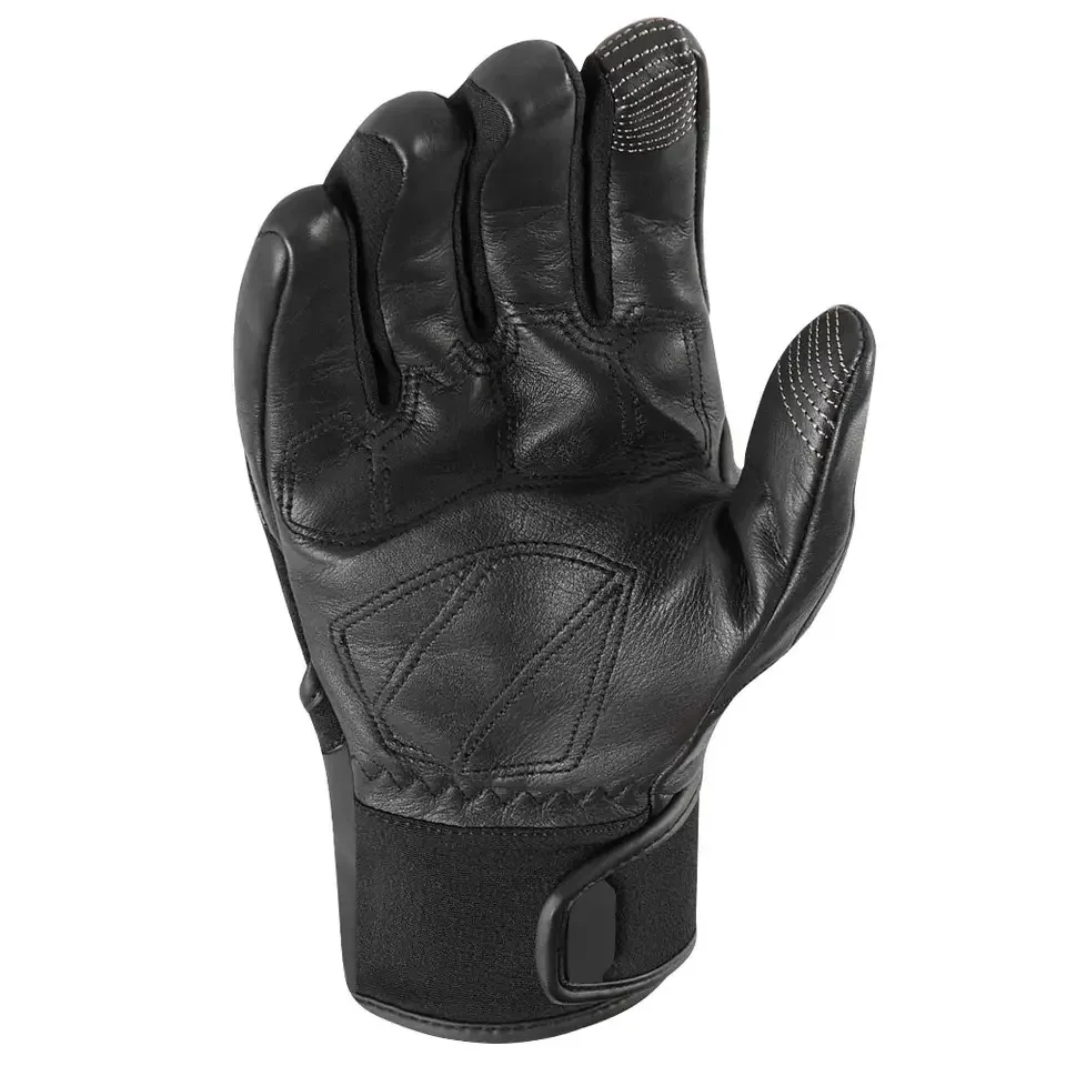 Wholesale Price Genuine Leather Long Motorcycle Gloves Men Racing Motorbike Gloves New Racing Gloves In Plus Size