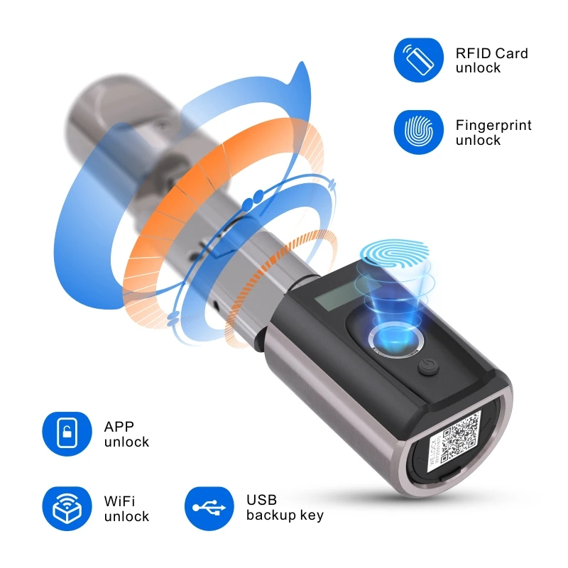 Welock дистанционный дверной замок с RFID карта + APP Резервное копирование ключ для дома и офиса Смарт цилиндр дверного замка Touch41 со сканером отпечатка пальцев
